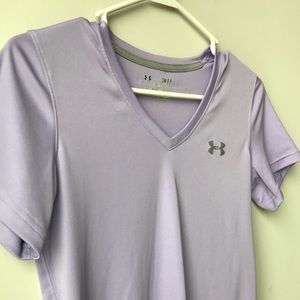 Lavender Under Armour Workout Shirt
